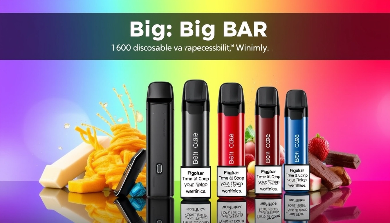 Feoba Big Bar 6000 disposable vape pod kit with various flavors